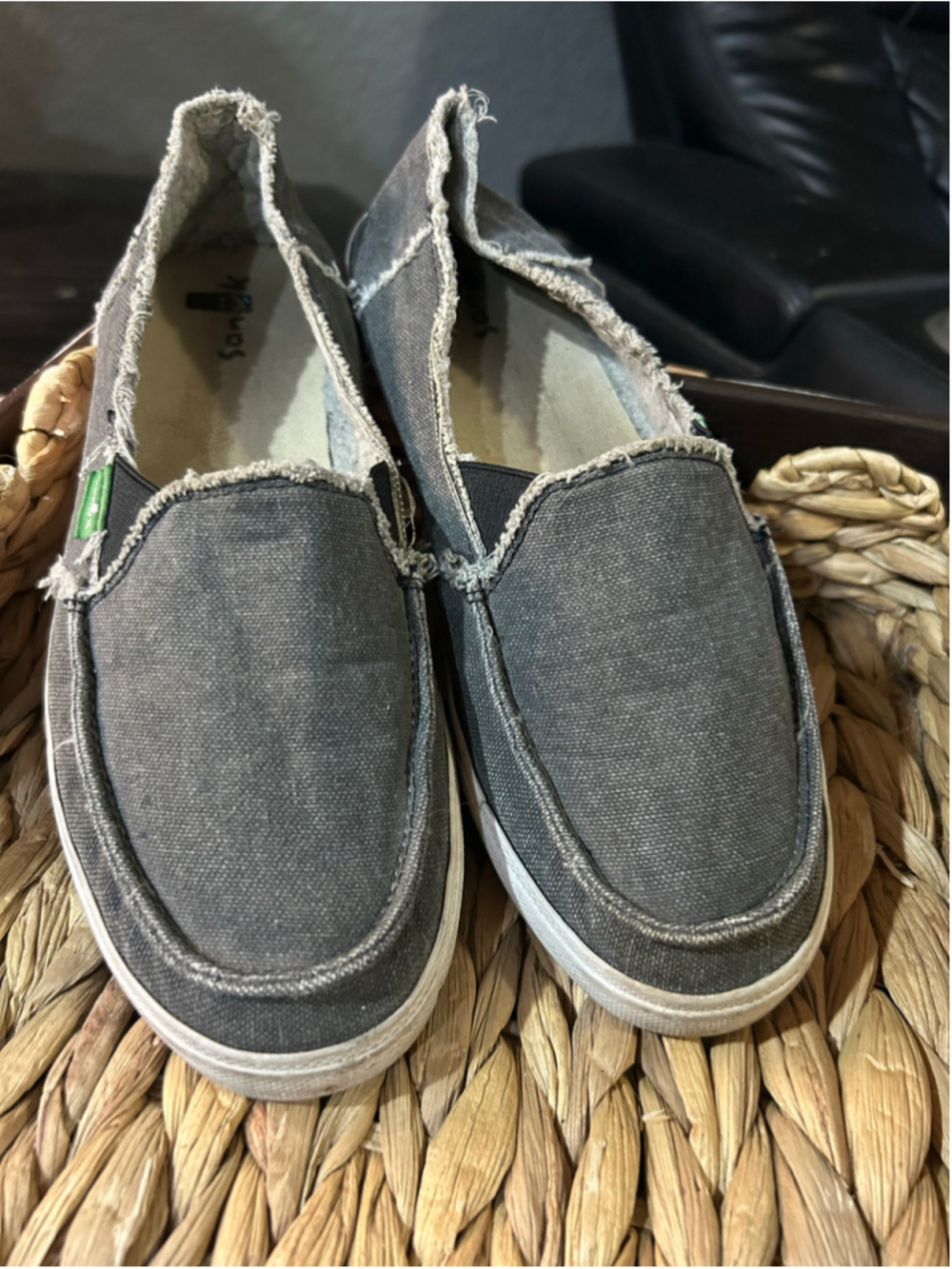 Sanuk Slip-On Shoes Grey
